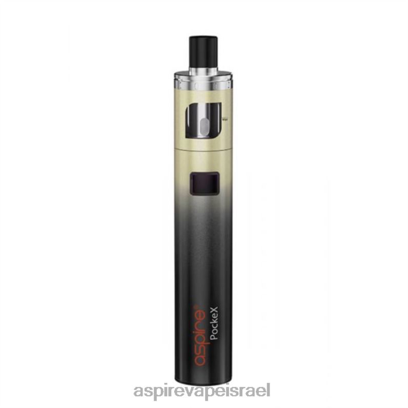 Aspire Vape Flavors | NFZRD119 Aspire Pockex ערכת מהדורת יום השנה שיפוע זהב