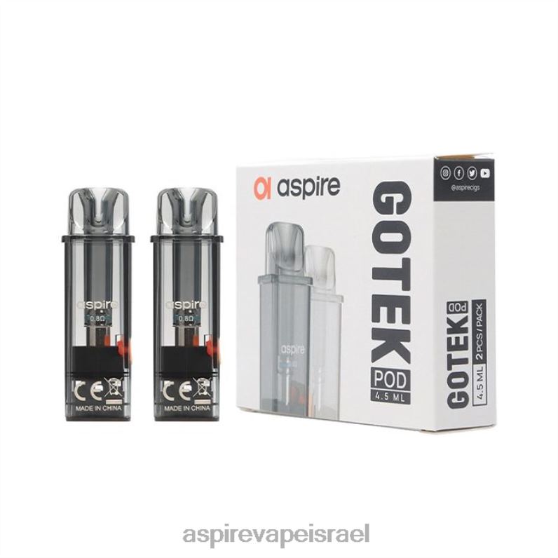 Aspire Vape Jerusalem | NFZRD232 Aspire gotek pod (מהדורה ממולאת מחדש 4.5 מ"ל) תואם ל-gotek x ו-gotek s