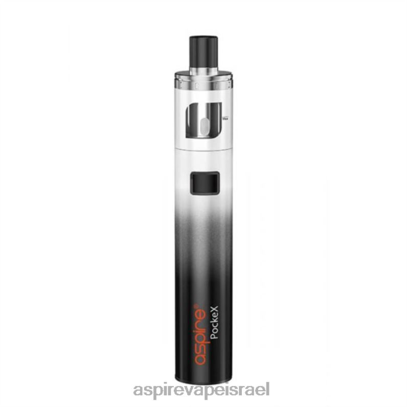 Aspire Vape Pen | NFZRD117 Aspire Pockex ערכת מהדורת יום השנה שיפוע שחור ולבן