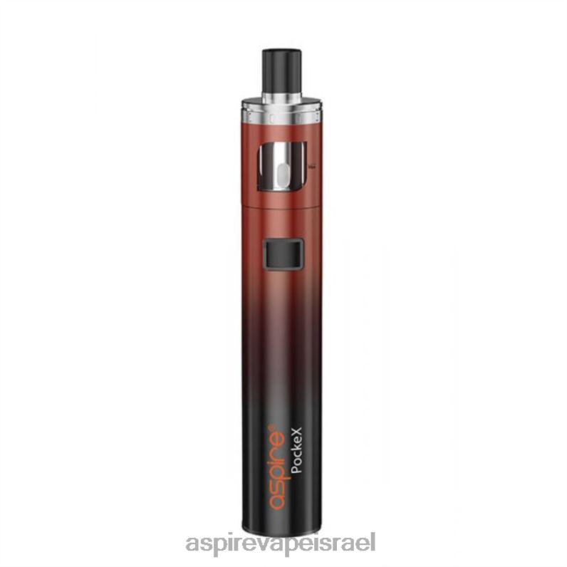 Aspire Vape Products | NFZRD120 Aspire Pockex ערכת מהדורת יום השנה שיפוע אדום